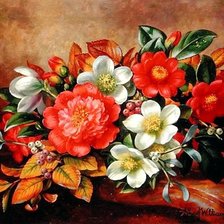 Схема вышивки «Цветы»