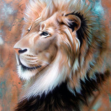 Схема вышивки «лев»