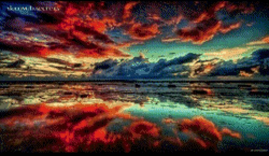 Небо, море, облака - небо, облака, море - предпросмотр