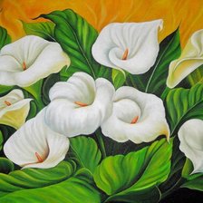 Схема вышивки «каллы»