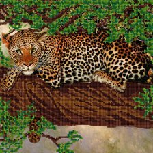 Схема вышивки «Леопард»