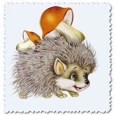 Схема вышивки «ежик»