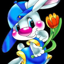 Схема вышивки «зайчик»