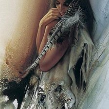 Схема вышивки «Индейская девушка6»