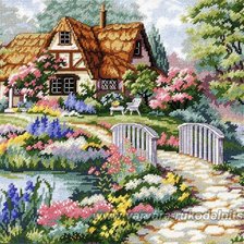 Схема вышивки «дом»