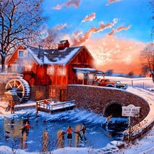 Схема вышивки «На катке»