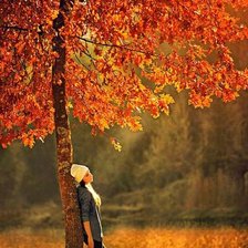 Схема вышивки «осенняя грусть»