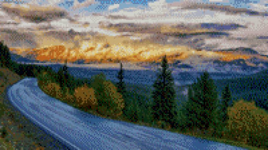 дорога - природа - предпросмотр