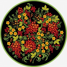 Схема вышивки «tapis xoxloma»