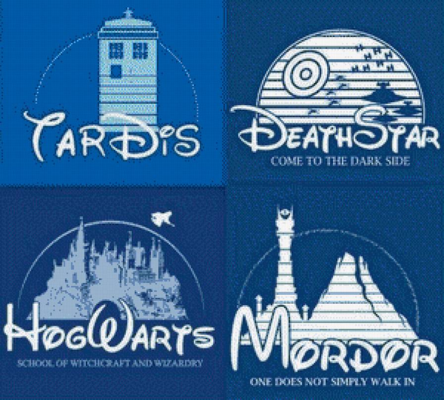 для фанатов - mordor, hogwarts, star wars, tardis - предпросмотр