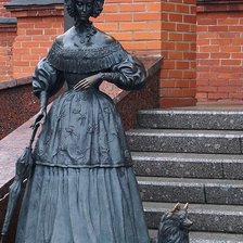 Схема вышивки «Дама с собачкой»