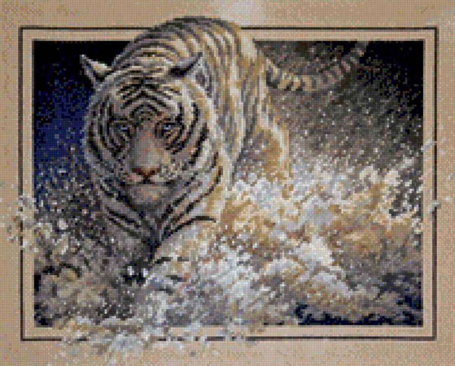 Белая молния - тигр - предпросмотр