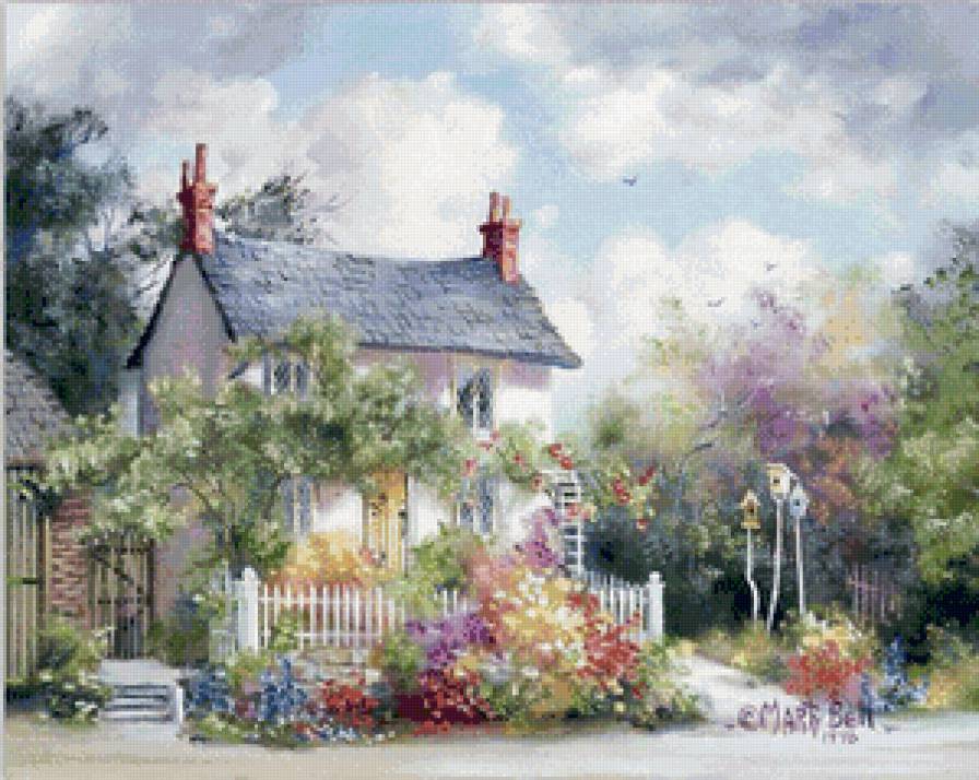 Серия домики - природа, пейзаж - предпросмотр