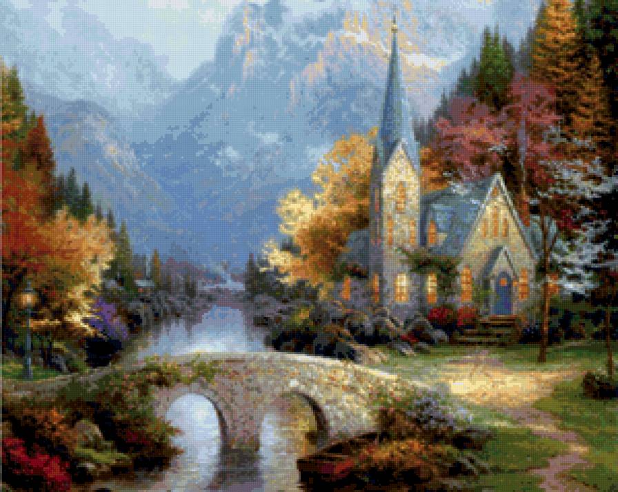 Серия домики - пейзаж, природа - предпросмотр