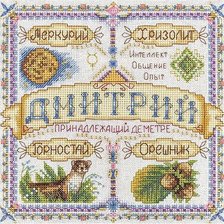 Схема вышивки «Именной оберег Дитрий»