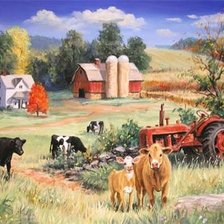 Схема вышивки «Деревенька16.»