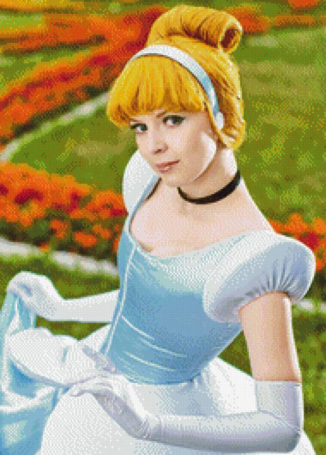 Золушка - девушка, дисней, мультфильм, косплей - предпросмотр