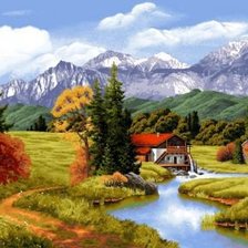 Схема вышивки «картина»