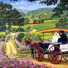 Схема вышивки «молодожены»