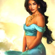 Схема вышивки «восточная красавица»