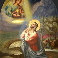 Схема вышивки «Моление о чаше»