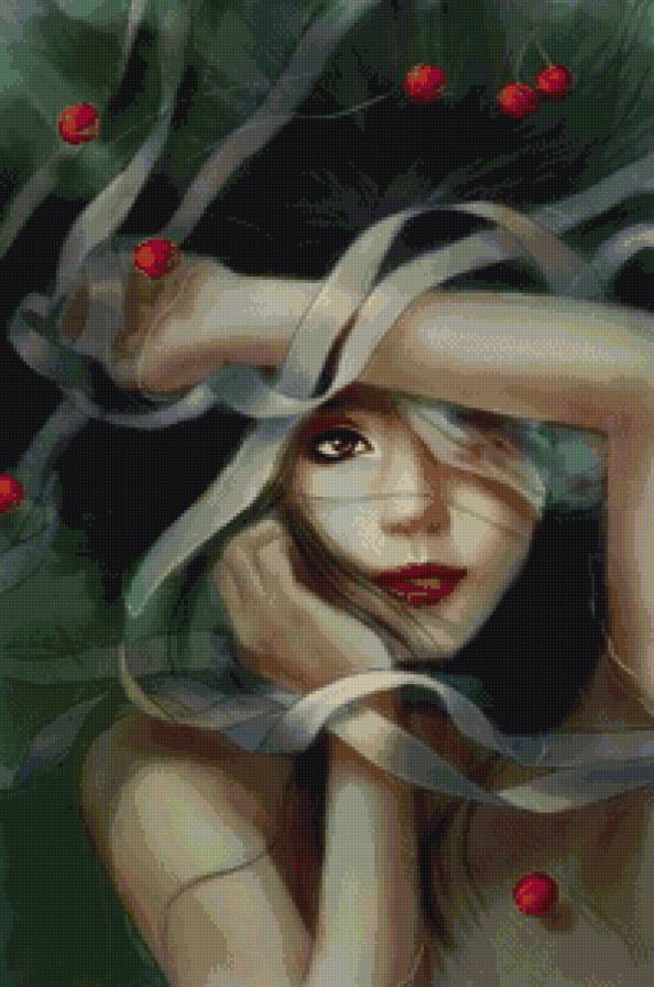 портрет незнакомки - фэнтези, девушка - предпросмотр