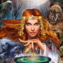 Схема вышивки «ворожея»