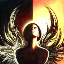 Схема вышивки «две грани жизни»