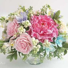 Схема вышивки «воздушный букет»