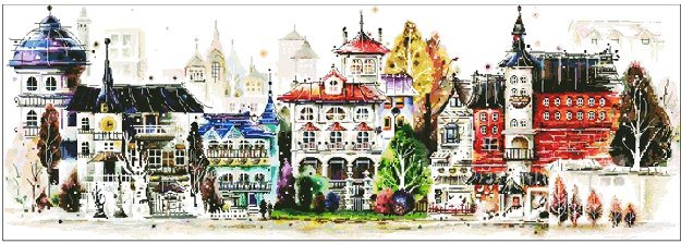 Город - времена года. - оригинал