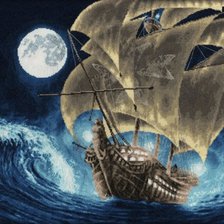 Схема вышивки «парусник»