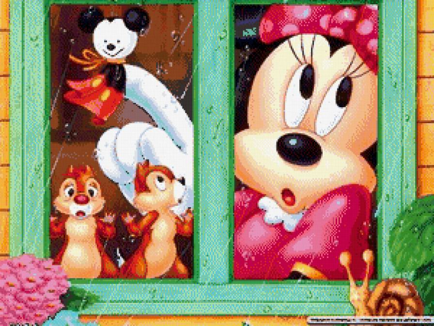 дождливый денек - детям, детское, дисней, чип и дейл, детская, микки, дождь, мультик - предпросмотр