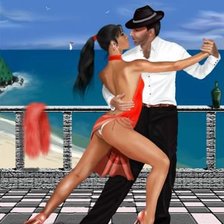 Схема вышивки «танец»