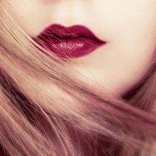 Схема вышивки «Бордовая помада»