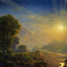 Схема вышивки «рассвет»