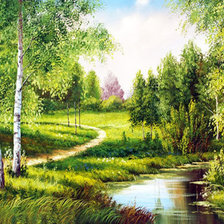 Схема вышивки «березки»