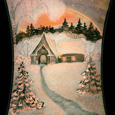 Схема вышивки «зима»