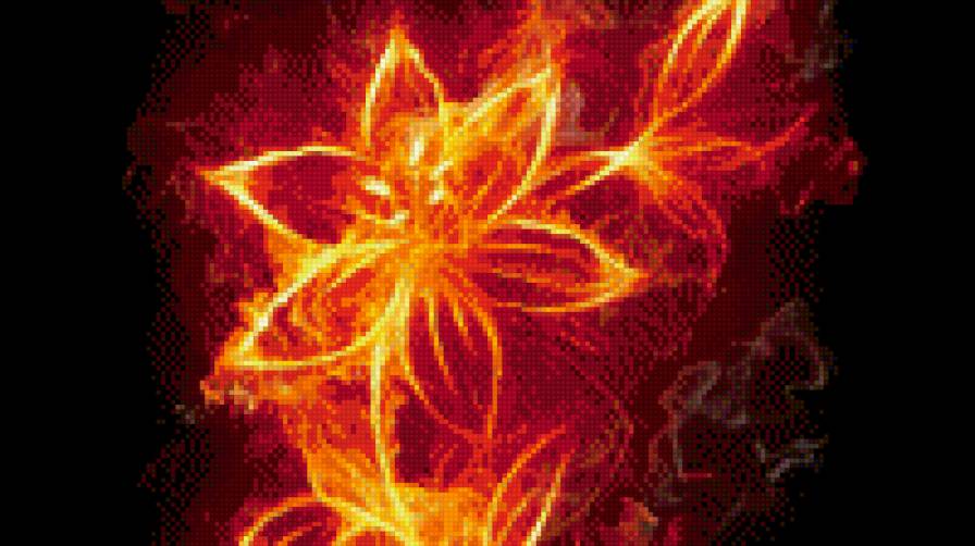 цветок - огонь - предпросмотр