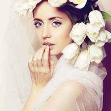 Схема вышивки «Красивая девушка»