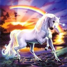 Схема вышивки «Единорог»