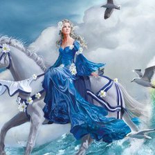 Схема вышивки «из пены морской»