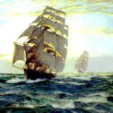 Схема вышивки «закат на море»