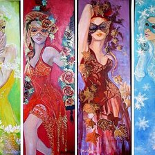 Схема вышивки «карнавал  "времена года"»