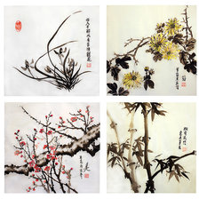 Схема вышивки «Четыре благородных растения»