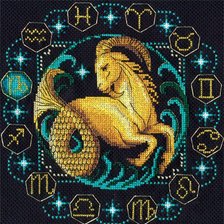 Схема вышивки «козерог»