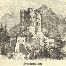 Схема вышивки «Замок. Монохром.»