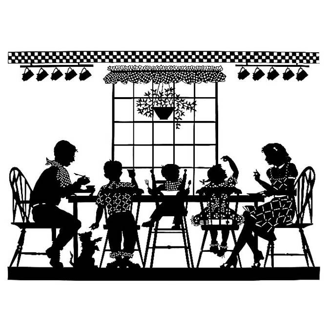 семья - кухня, обед - оригинал