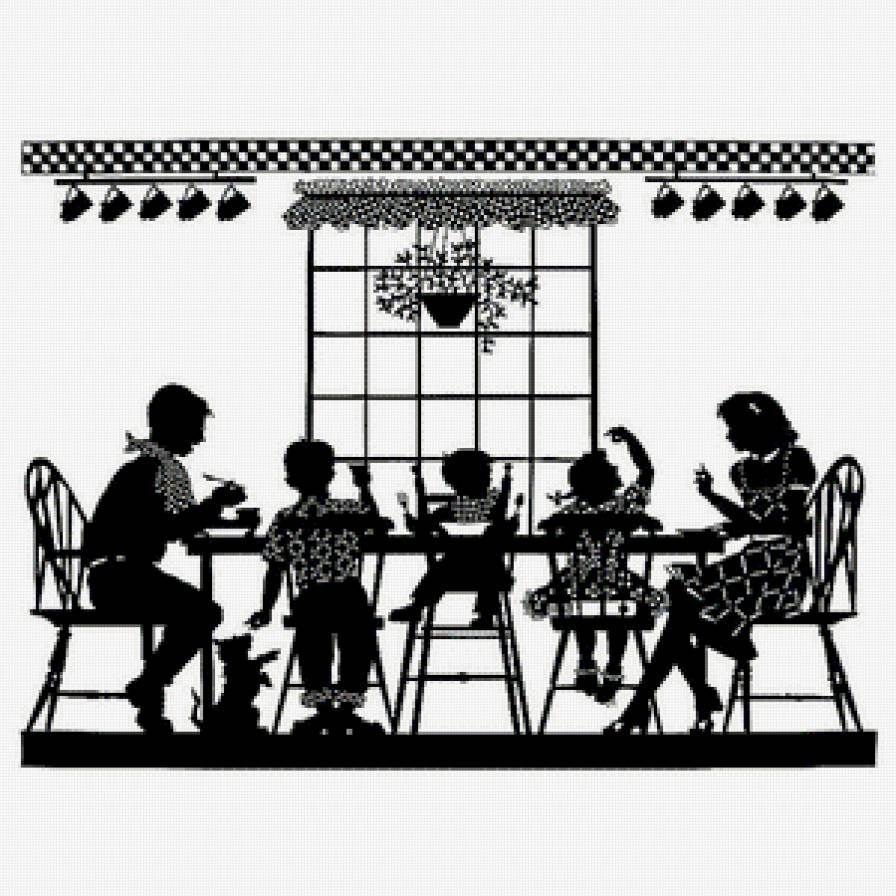 семья - обед, кухня - предпросмотр