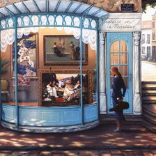 Схема вышивки «улочки столичные»