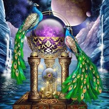 Схема вышивки «серия ,,павлины"»